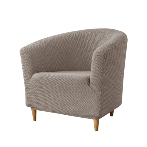 HXPKKX KANGYEBAIHUODIAN Jacquard-Club-Sesselbezug, elastische Badewannenstuhlbezüge, Stretch-Sofabezüge for einzelne Clubsofas, passend for Wohnzimmer, Bartheke, Zuhause(A2 Club Chair Cover) von HXPKKX