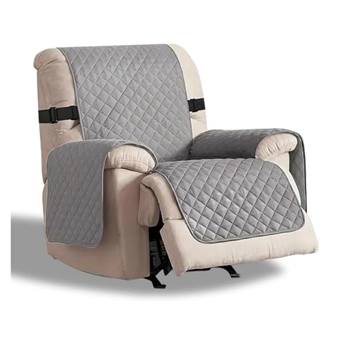 HXPKKX KANGYEBAIHUODIAN Passend for 1/2/3-Sitzer-Liegesofabezug, Rutschfester Patchwork-Sofaschutzbezug, Lazy Chair-Sofabezug, Couch-Schonbezug, Sesselbezug(Grey,1 Seater) von HXPKKX
