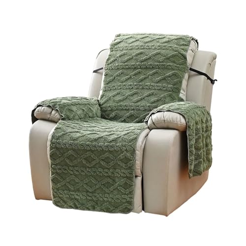 HXPKKX KANGYEBAIHUODIAN Passend for 1 Stück Polyester-Liegestuhlbezug, Massagestuhl, Dicker doppelseitiger Jacquard-Sofabezug aus Samt, 20 x 15 x 2 cm(Army Green) von HXPKKX