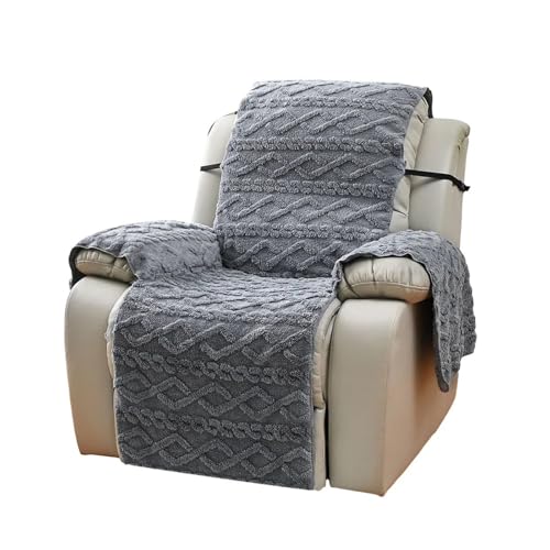 HXPKKX KANGYEBAIHUODIAN Passend for 1 Stück Polyester-Liegestuhlbezug, Massagestuhl, Dicker doppelseitiger Jacquard-Sofabezug aus Samt, 20 x 15 x 2 cm(Gray) von HXPKKX