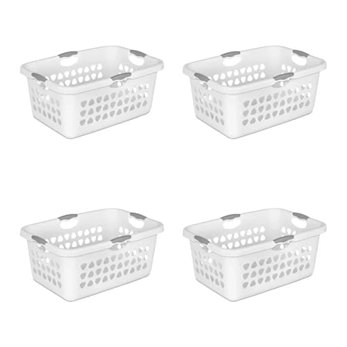 HXPKKX KANGYEBAIHUODIAN Passend for Bushel Ultra Wäschekorb, Kunststoff, Weiß, 4er-Set HXPKKX KANGYEBAIHUODIAN Passend for Bushel Ultra Wäschekorb, Kunststoff, Weiß, 4er-Set von HXPKKX