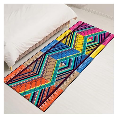 HXPKKX KANGYEBAIHUODIAN Passend for Moderne Küchenteppiche aus Flanell im Bohemian-Stil, rutschfest, waschbar, lang, bunt, Bodenmatte, Wohnzimmer, Balkon, Badezimmer, Teppichtapeten(KPJL7,50CMX160CM) HXPKKX KANGYEBAIHUODIAN Passend for Moderne Küchenteppiche aus Flanell im Bohemian-Stil, rutschfest, waschbar, lang, bunt, Bodenmatte, Wohnzimmer, Balkon, Badezimmer, Teppichtapeten(KPJL7,50CMX160CM) von HXPKKX