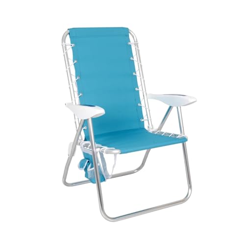 HXPKKX KANGYEBAIHUODIAN Passend for den blaugrünen Liegestuhl am Strand – 2er-Pack Bungee-Campingstühle, Faltbare und tragbare Gartenmöbel(Teal x2) von HXPKKX