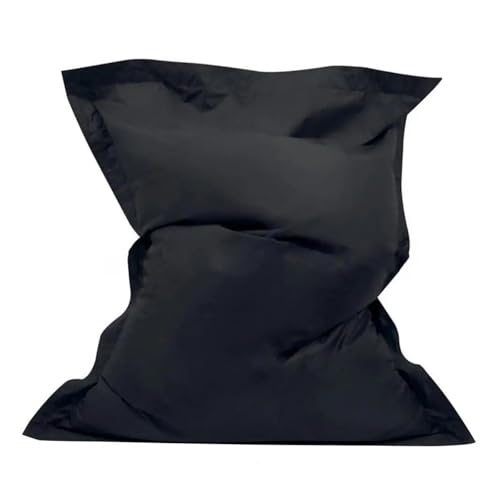 HXPKKX KANGYEBAIHUODIAN Passend for tolle Sitzsack-Schonbezüge, bequemes Sofa Nicht im Lieferumfang enthalten, mehrfarbiger optionaler Sitzsack-Sofabezug, Heimdekoration(Black) von HXPKKX