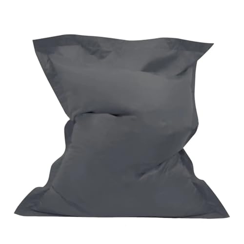 HXPKKX KANGYEBAIHUODIAN Passend for tolle Sitzsack-Schonbezüge, bequemes Sofa Nicht im Lieferumfang enthalten, mehrfarbiger optionaler Sitzsack-Sofabezug, Heimdekoration(Dark Gray) von HXPKKX