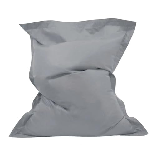 HXPKKX KANGYEBAIHUODIAN Passend for tolle Sitzsack-Schonbezüge, bequemes Sofa Nicht im Lieferumfang enthalten, mehrfarbiger optionaler Sitzsack-Sofabezug, Heimdekoration(Light Grey) von HXPKKX