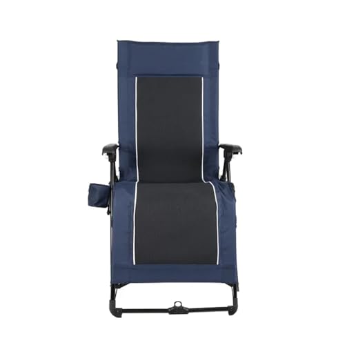 HXPKKX KANGYEBAIHUODIAN Quad Zero Gravity Lounger Campingstuhl, Blau, kompakte Klappgröße ermöglicht einfachen Transport und Lagerung von HXPKKX