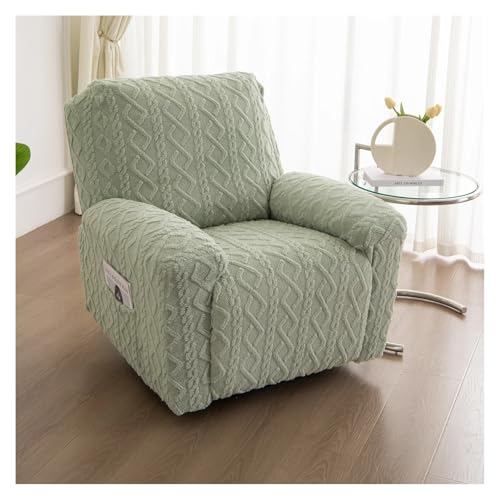 HXPKKX KANGYEBAIHUODIAN Relaxsofa-Bezüge, Stretch-Spandex-Sesselbezüge, Jacquard, einfarbig, Couch-Schonbezüge, passend for das Wohnzimmer(Light Green) von HXPKKX
