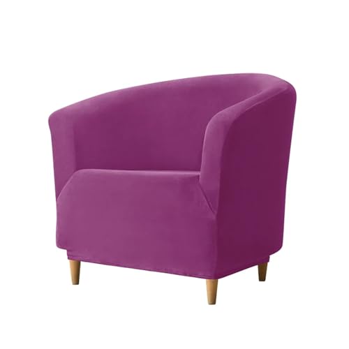 HXPKKX KANGYEBAIHUODIAN Samt-Sofabezug, weicher Stretch-Sesselbezug, Heimdekoration, schmutzabweisende Clubsesselbezüge, passend for Wohnzimmer, Haustier- und Kinderkoffer, 1 Stück(Purple) von HXPKKX