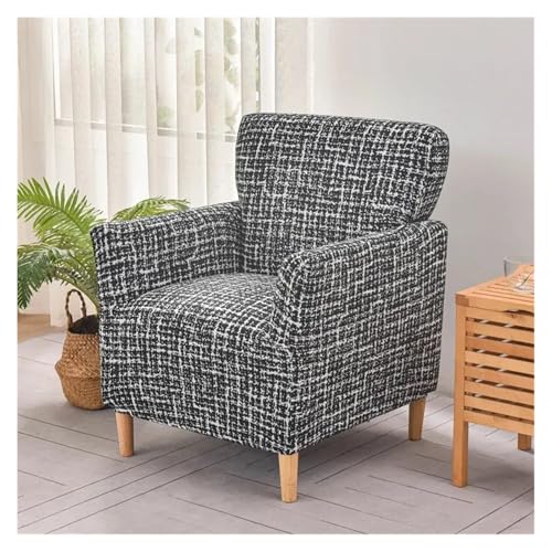 HXPKKX KANGYEBAIHUODIAN Sesselbezug aus weichem Spandex, Bedruckt, for Clubsessel, passend for Wohnzimmer, elastische Einzelsofabezüge, for Zuhause, Bartheke, Hotel(A6 Sofa Cover) von HXPKKX