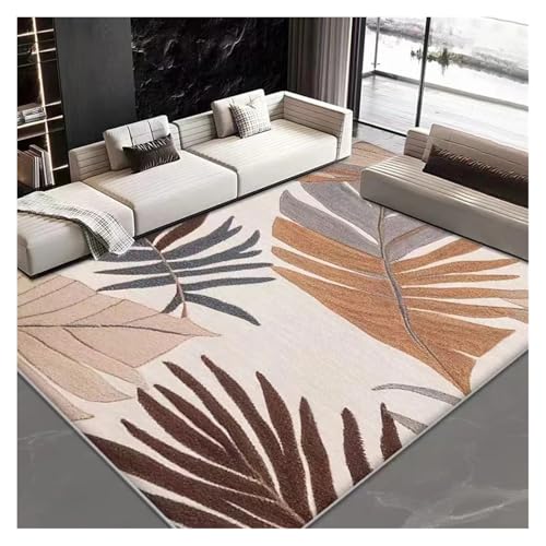 HXPKKX KANGYEBAIHUODIAN Skandinavischer minimalistischer Teppich for Wohnzimmerdekor, Teppiche for Schlafzimmer, rutschfeste Fußmatten mit geometrischem Muster for Zuhause(2,140x200cm(55x78.7in)) von HXPKKX