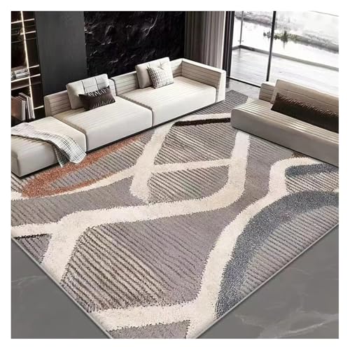 HXPKKX KANGYEBAIHUODIAN Skandinavischer minimalistischer Teppich for Wohnzimmerdekor, Teppiche for Schlafzimmer, rutschfeste Fußmatten mit geometrischem Muster for Zuhause(4,50x80cm(19.7x31.5in)) von HXPKKX