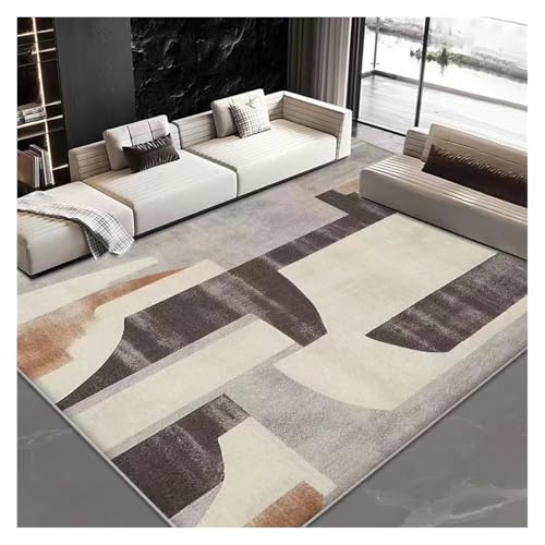HXPKKX KANGYEBAIHUODIAN Skandinavischer minimalistischer Teppich for Wohnzimmerdekor, Teppiche for Schlafzimmer, rutschfeste Fußmatten mit geometrischem Muster for Zuhause(6,80x120cm(31.5x47in)) von HXPKKX