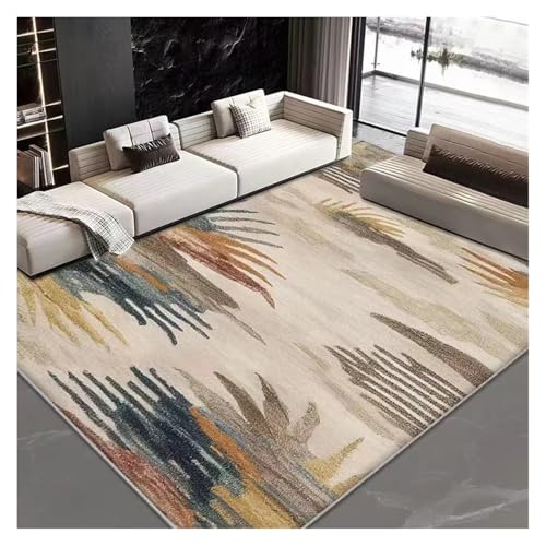 HXPKKX KANGYEBAIHUODIAN Skandinavischer minimalistischer Teppich for Wohnzimmerdekor, Teppiche for Schlafzimmer, rutschfeste Fußmatten mit geometrischem Muster for Zuhause(7,60x160cm(23.6x63in)) von HXPKKX