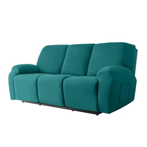 HXPKKX KANGYEBAIHUODIAN Stretch-Sofabezug for Liegestühle, passend for Wohnzimmer, elastischer Bezug for Liegestühle, Schutz for 1/2/3-Sitzer, Lazy Boy Relax-Sesselbezug(Lake Blue,1 Seater) von HXPKKX