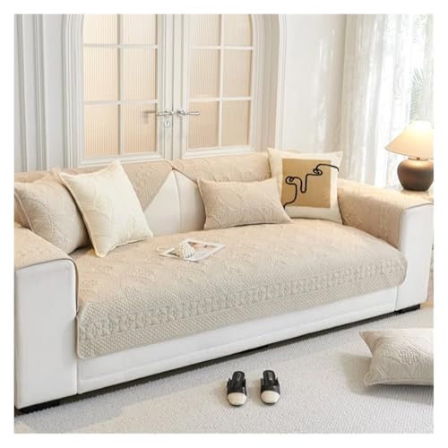 HXPKKX KANGYEBAIHUODIAN Verdicken Sie Baumwollsofabezüge Haustiere Kindermatte Sofas Handtuch Anti-Rutsch-Couchschutz Schonbezug Abnehmbare Sofadecke Passend for Wohnzimmer(A2,70x150cm 1pcD) von HXPKKX