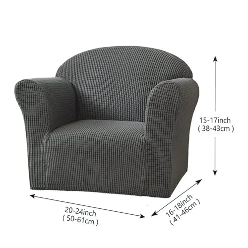 HXPKKX KANGYEBAIHUODIAN Weicher Sesselbezug for 1 Sitz, einfarbig, elastischer Stretch-Sofabezug in Minigröße, Sofaschutz, passend for Kinderstühle(Dark Gray) von HXPKKX