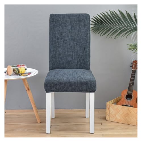 HXPKKX Stuhlbezug mit schwarzem Blumendruck, waschbar, große, elastische Stuhlbezüge for die Küche, Stretch-Sitz, passend for Bankett, Restaurant, Hochzeit(CC0925001,4Pcs) von HXPKKX