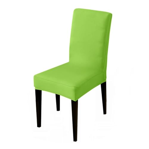 HXPKKX Stuhlbezug mit schwarzem Blumendruck, waschbar, große, elastische Stuhlbezüge for die Küche, Stretch-Sitz, passend for Bankett, Restaurant, Hochzeit(Green,4Pcs) von HXPKKX