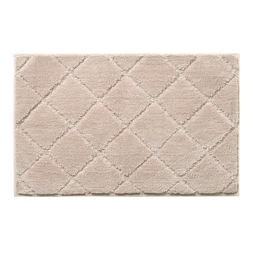 KANGYEBAIHUODIAN 80 x 50 cm Badezimmer-Wasseraufnahmeteppich, große rutschfeste Polyester-Teppichmatten, passend for die Tür von Zuhause und Hotel, weicher Teppich, Faltbare Matten(B,80X50CM) von HXPKKX