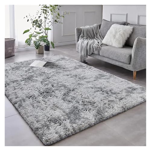 KANGYEBAIHUODIAN Fit for 2023 Heißer Schlafzimmer Extra Weich Seidig Glatt Shaggy Synthetische Flauschigen Teppich Pelz Teppich(Gray) von HXPKKX