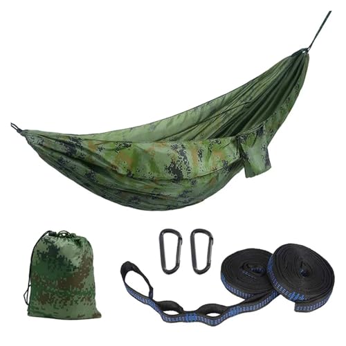 KANGYEBAIHUODIAN Fit for Hängematte Outdoor Camping Backpacking Freizeit Schaukel Tragbare Hängende Bett Schlaf Schaukel Hängematte Hängestuhl Camping(Camouflage) von HXPKKX