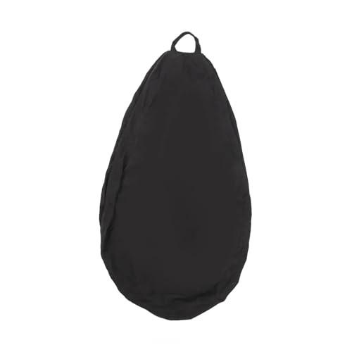 KANGYEBAIHUODIAN Passend for 2023 Neue Cord Lazy Sofa Cover 10 Farben Lounger Seat Bean Bag Pouf Puff Couch Staub Sofa Cover ohne Füllstoff Bean Bag Covers(Black,M-85x110cm) von HXPKKX