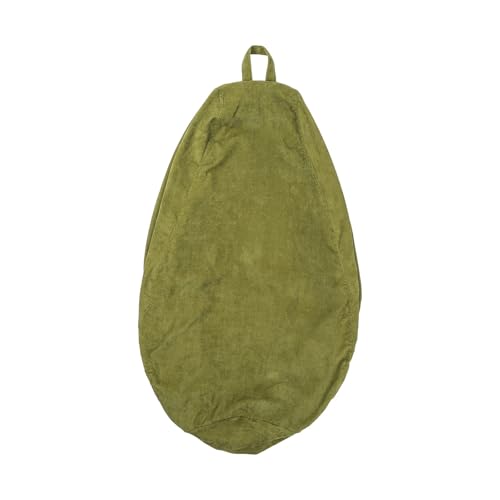KANGYEBAIHUODIAN Passend for 2023 Neue Cord Lazy Sofa Cover 10 Farben Lounger Seat Bean Bag Pouf Puff Couch Staub Sofa Cover ohne Füllstoff Bean Bag Covers(Matcha Green,S-70x80cm) von HXPKKX