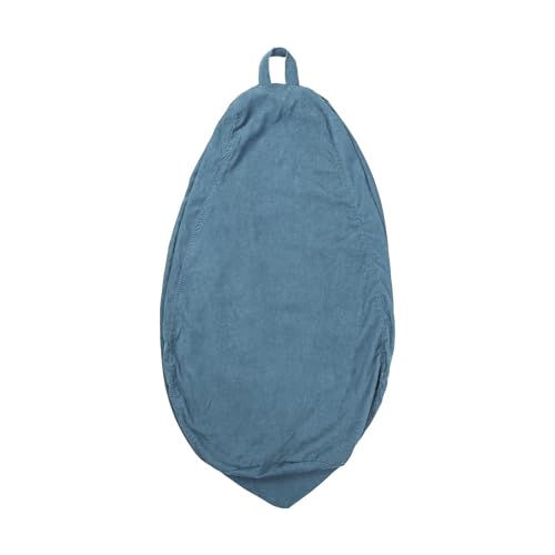 KANGYEBAIHUODIAN Passend for 2023 Neue Cord Lazy Sofa Cover 10 Farben Lounger Seat Bean Bag Pouf Puff Couch Staub Sofa Cover ohne Füllstoff Bean Bag Covers(Sky Blue,M-85x110cm) von HXPKKX
