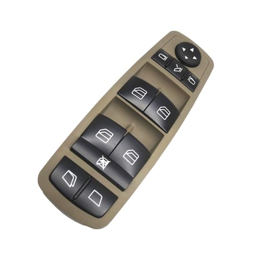 KANGYEBAIHUODIAN Passend for GL320 GL450 GL550 R320 R500 R63 Fensterheber-Hauptschalter 2518300390 A2518300390(Brown) von HXPKKX