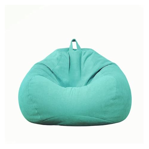 KANGYEBAIHUODIAN Passend for große Lazy Sofa Cover Stühle ohne Füllstoff Liege Sitz Sitzsack Pouf Puff Couch Tatami Wohnzimmer Sofa Cover Couch Cover(Blue,70 x 80 cm) von HXPKKX