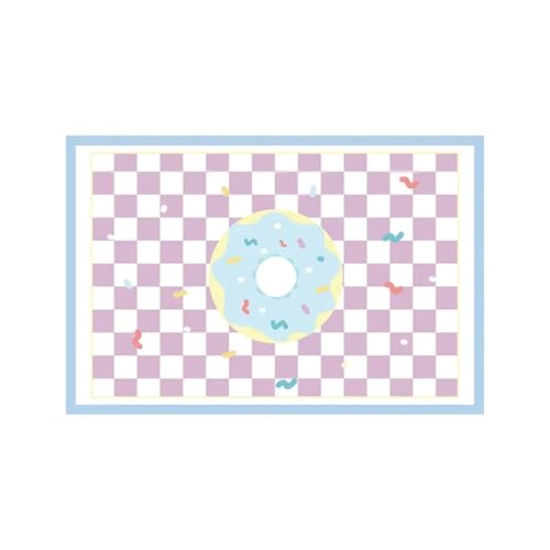 KANGYEBAIHUODIAN Passend for nordische Ins Pink Großflächiger Wohnzimmerteppich Niedlicher weicher flauschiger Kinderzimmer-Dekorationsteppich Verdickter waschbarer Haushaltsteppich(F,200x300cm) von HXPKKX