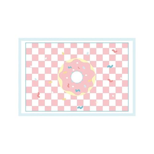 KANGYEBAIHUODIAN Passend for nordische Ins Pink Großflächiger Wohnzimmerteppich Niedlicher weicher flauschiger Kinderzimmer-Dekorationsteppich Verdickter waschbarer Haushaltsteppich(G,100x160cm) von HXPKKX
