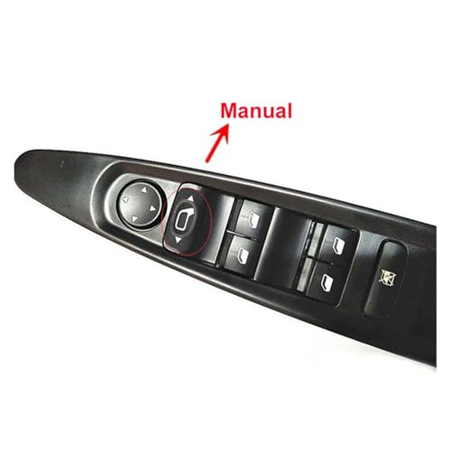 KANGYEBAIHUODIAN Power Fenster Control Schalter Auto Fensterheber Schalter Fit for Citroen C4 2004-2007 2008 2009 2010 OEM 6554HA(Manual Rearview) von HXPKKX