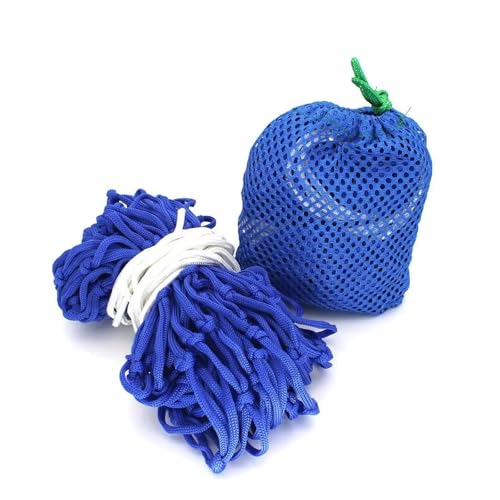 KANGYEBAIHUODIAN Tragbare Hängematte aus Nylonnetz, Schlafbett for Outdoor-Reisen und Camping, Blau, Grün, Rot, for Aufhängen, Terrassenschaukelstuhl, Möbel(Blue) von HXPKKX
