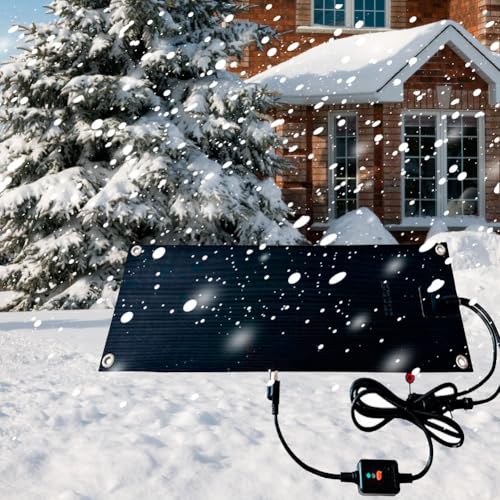 HXQSL Schneeschmelzende Matten Eisschmelzmatten Beheizte Außenmatten rutschfeste Heizmatte Schneeschmelzmatten for Auffahrten Beheizte Außenmatten Schneeschmelzsystem(60.96x152.4cm/24x60in) von HXQSL