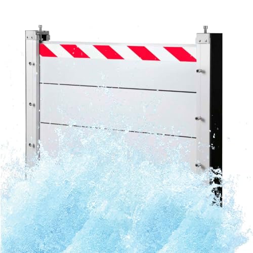 HXQSL Hochwassersperre Wasserabweiser Garagen-Hochwassersperre Hochwasserpaneel Tragbare Wiederverwendbare Hochwasserschutzbarriere Hochwasserschutz Barriere Kellerfenster (78x40cm) von HXQSL