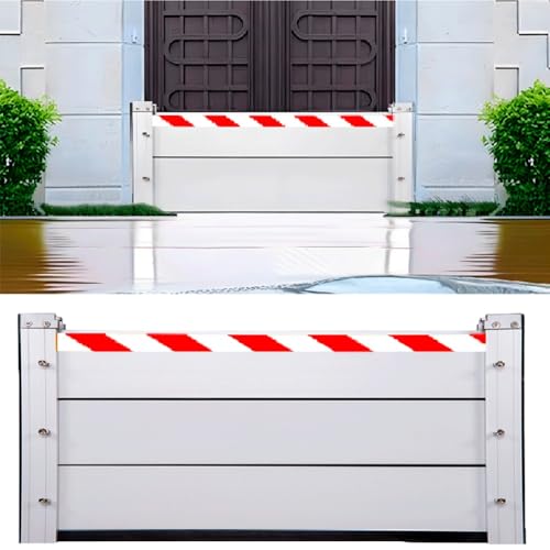 Hochwassersperre Wasserabweiser Straßen-Hochwassersperre Wasserschutzsystem Hochwasserschutzausrüstung Wasserstopper-Schallwand Wasserschutzsystem Im Moduldesign(H 40cm/15.7inch,L 1.8m) von HXQSL