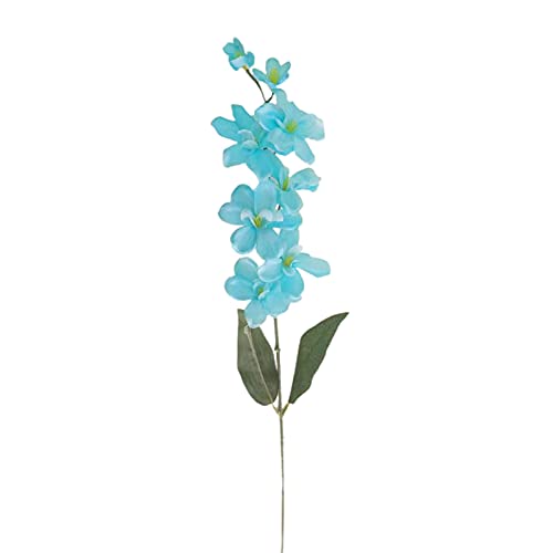 HXRZZG 10 künstliche Orchideen Blumen Kunst-Orchideen Blumen Küche Tisch Mittelstück Dekorative Blumen Türkis Orchideen Seidenblumen für Dekor-Blau/A3 von HXRZZG