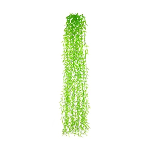 HXSCOO 1 Stück 100 cm Kunstpflanze Efeu rot grün Weidenrebe Heimdekoration Gartenblatt Weinrebe Party hängende Dekoration Kunstblume (Color : A) von HXSCOO