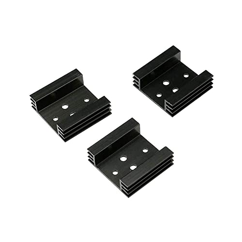 HXSCOO 10 Stück 45 x 45 x 14 mm Kühlkörper Kühlkörper Kühler Aluminium Kühlkörper for TO3 to-3 Transistor von HXSCOO