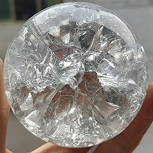 HXSCOO 4/5/6/8 cm Ice Crack Kristallkugel Glas Magic Sphere Feng Shui Ornament Rocky Water Fountain Bonsai Ball Living Room Home Decor (Size : 5cm) von HXSCOO