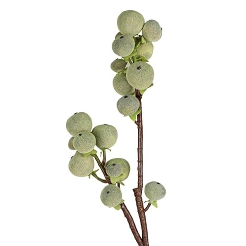 HXSCOO Künstliche Beerenfeigen-Obstpflanze – realistische Simulation dekorativer Blumen for die Inneneinrichtung zu Hause(Green) von HXSCOO