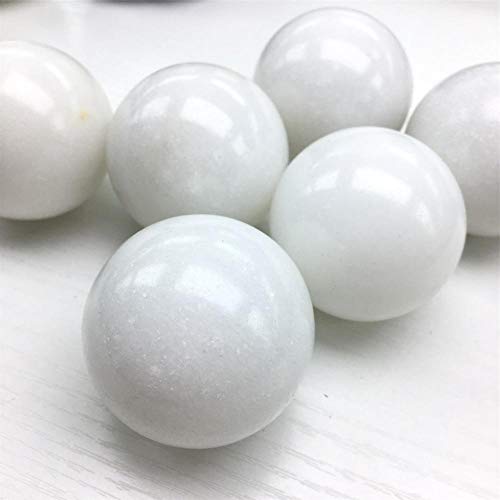 HXSCOO Weiße Marmorkugel, Natursteine und Mineralien, Quarz-Heilkristalle, Dekorationen als Heimgeschenk HXSCOO Weiße Marmorkugel, Natursteine und Mineralien, Quarz-Heilkristalle, Dekorationen als Heimgeschenk von HXSCOO