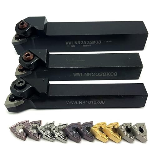 1pc WWLNR1616H08 WWLNR2020K08 WWLNR2525M08 Externe Drehen Werkzeug Halter for 10 stücke Hartmetall Einsätze WNMG080404 WNMG080408 Drehen Einfügen(WWLNR2525M08,WNMG080404 UE6020) von HXSMOZ