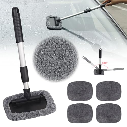 HXSZWJJ Magnet Windshield Cleaner Tool, Windshield Wow Pro Set - Windshield Magnetic Car Window Cleaner, Windshield Window Cleaner Tool, Windshield Wow Magnetic Car Window Cleaner (1Set) von HXSZWJJ