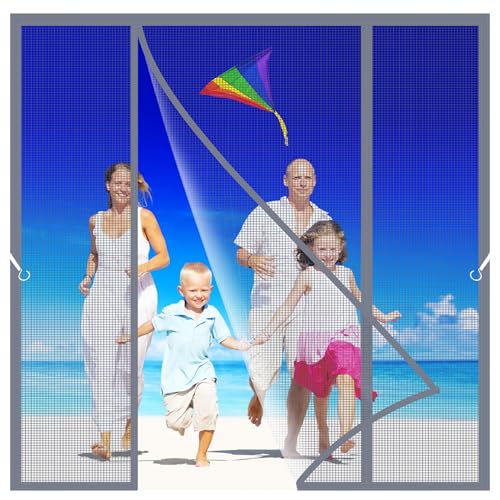 Doppeltür Fliegenvorhang Tür 230x240cm Magnetischer Fliegenvorhang Magnetische Adsorption Moskitonetz Tür HäNde Frei für Wohnzimmer Schlafzimmer Kellertür Grau Doppeltür Fliegenvorhang Tür 230x240cm Magnetischer Fliegenvorhang Magnetische Adsorption Moskitonetz Tür HäNde Frei für Wohnzimmer Schlafzimmer Kellertür Grau von HXUHUI