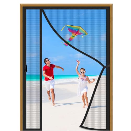 Magnet Fliegengitter Balkontür 215x220cm Schwarz Magnet Insektenschutz Tür Moskitonetz Ohne Bohren Selbstschließendes Fliegennetz für Balkontür Kellertür Magnet Fliegengitter Balkontür 215x220cm Schwarz Magnet Insektenschutz Tür Moskitonetz Ohne Bohren Selbstschließendes Fliegennetz für Balkontür Kellertür von HXUHUI