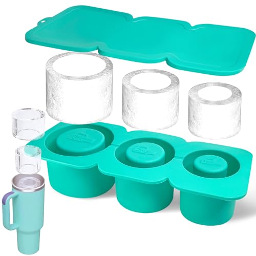 3 Fach Eiswürfelform Silikon für Thermobecher, Eiswürfelform mit Deckel Eiswürfelbehälter Eiswürfelschale, BPA Frei, Sichere Gesunde, Eiswürfel Form für 30 40 Oz Becher 3 Fach Eiswürfelform Silikon für Thermobecher, Eiswürfelform mit Deckel Eiswürfelbehälter Eiswürfelschale, BPA Frei, Sichere Gesunde, Eiswürfel Form für 30 40 Oz Becher von HXUING