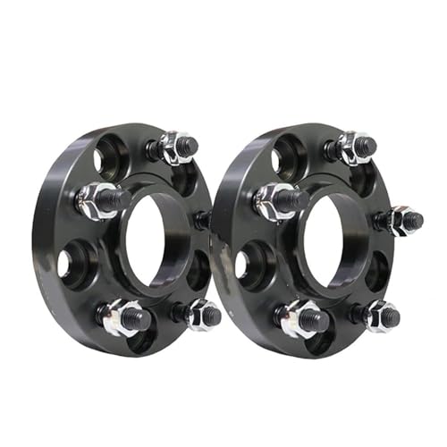 2 STÜCKE Für Land Für Rover Für Defender Für Discovery 5 PCD 5x120 CB 72.6 Auto Rad Spacer Adapter Aluminium Distanzscheiben Spurplatten(Black spacer 20mm) von HXVGEGKPYK